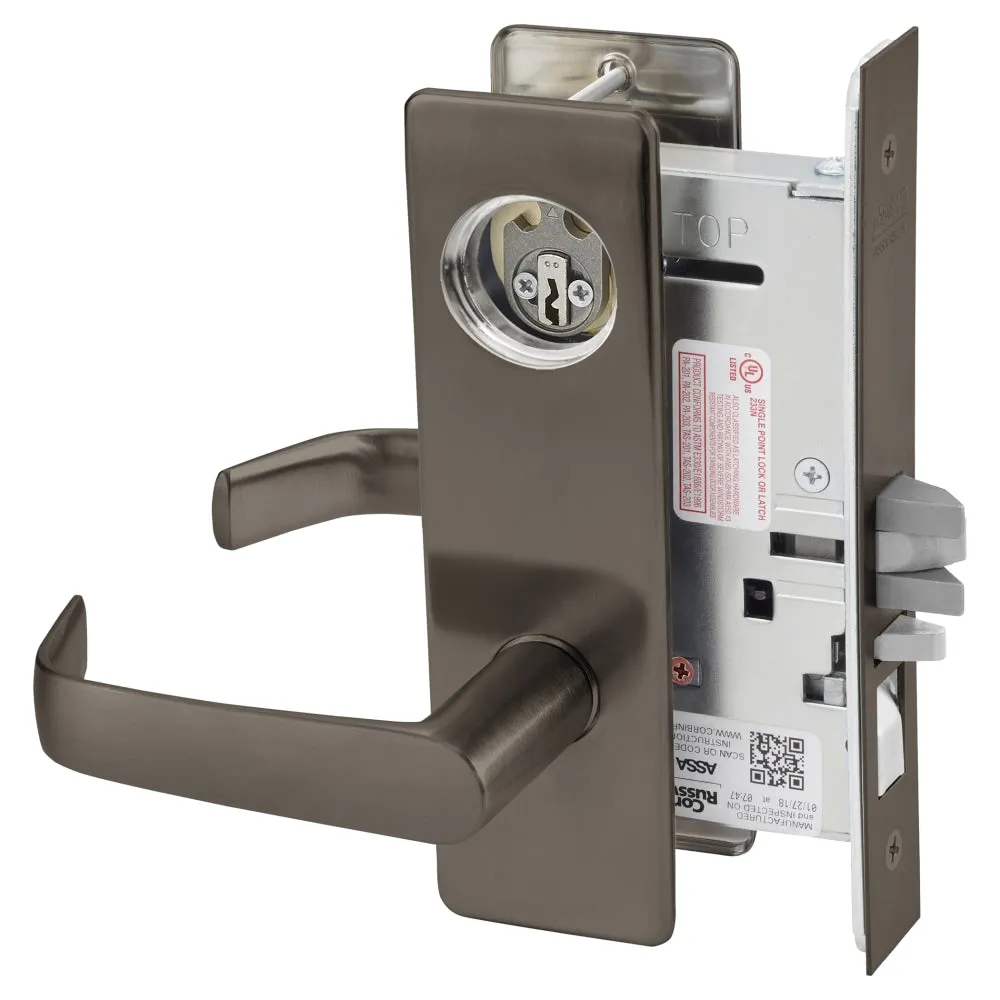 Corbin Russwin ML2051-NSM Entrance or Office Mortise Lock, Newport Lever, M Escutcheon