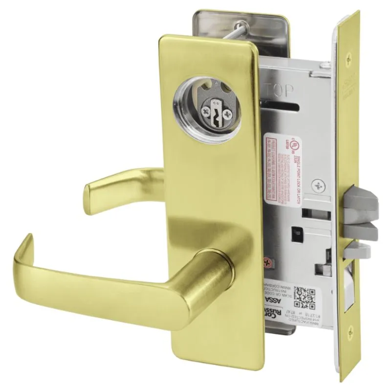 Corbin Russwin ML2051-NSM Entrance or Office Mortise Lock, Newport Lever, M Escutcheon