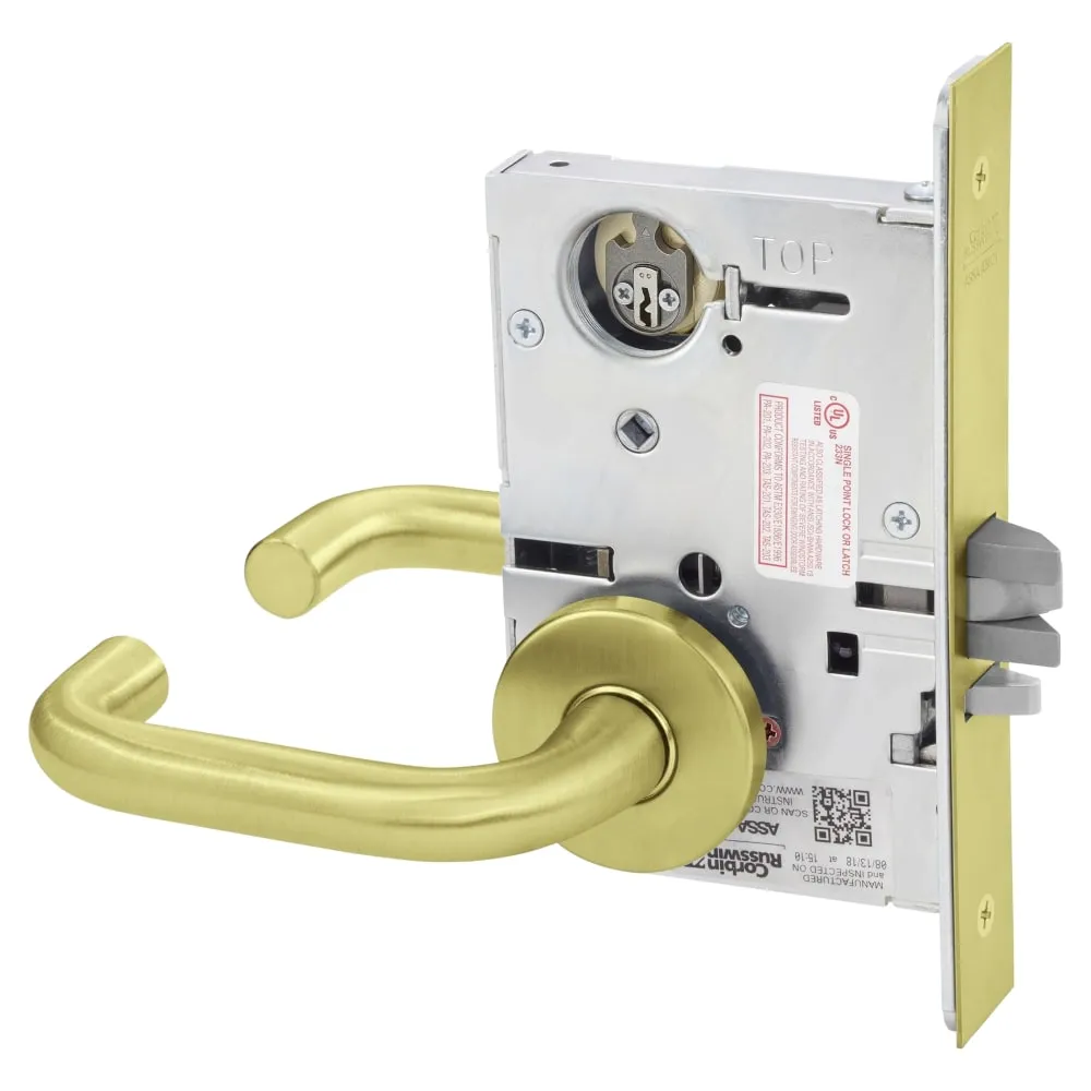 Corbin Russwin ML2055-LWA Classroom Mortise Lock, Lustra Lever, M Escutcheon