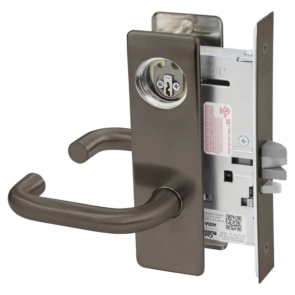 Corbin Russwin ML2055-LWM Classroom Mortise Lock, Lustra Lever, M Escutcheon