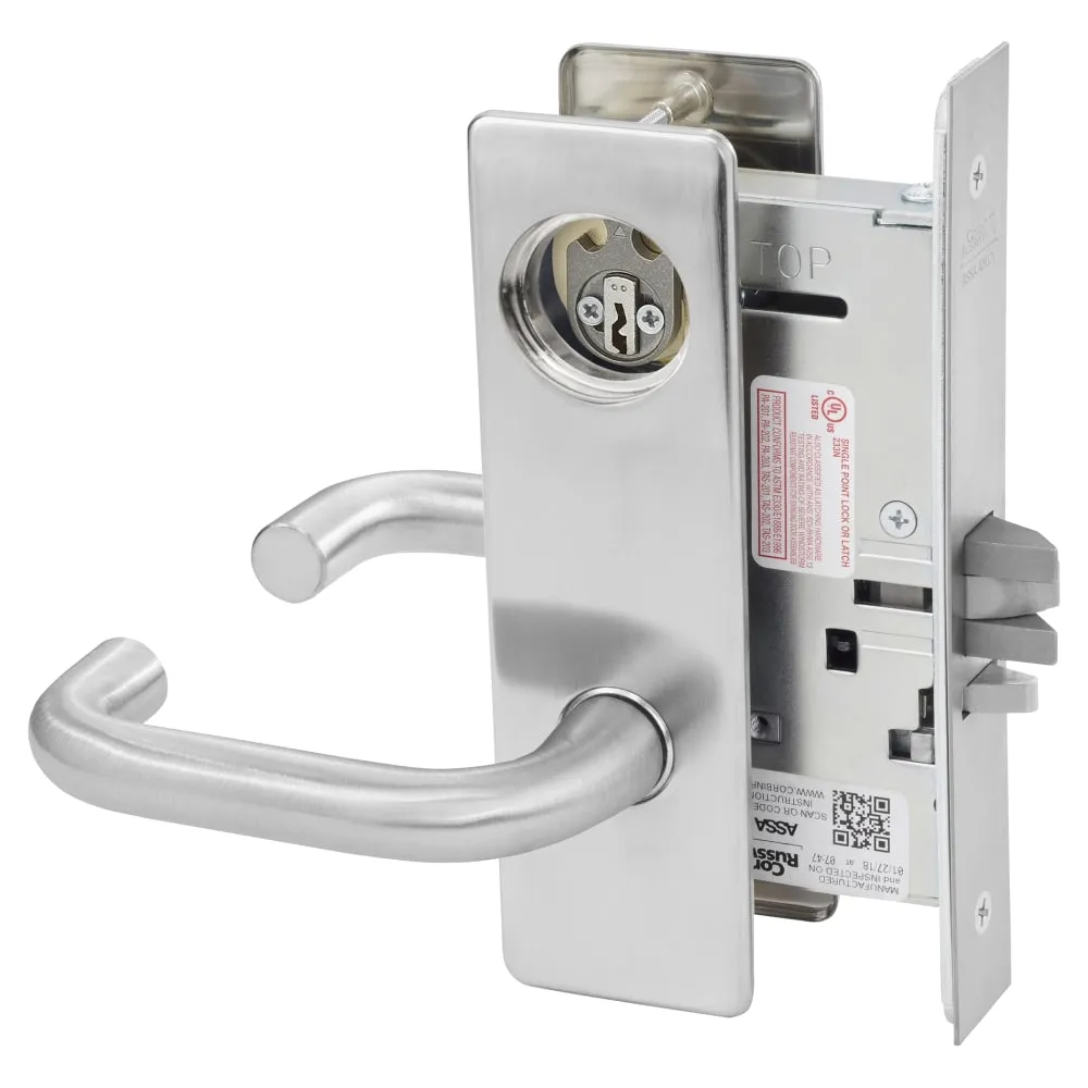 Corbin Russwin ML2055-LWM Classroom Mortise Lock, Lustra Lever, M Escutcheon