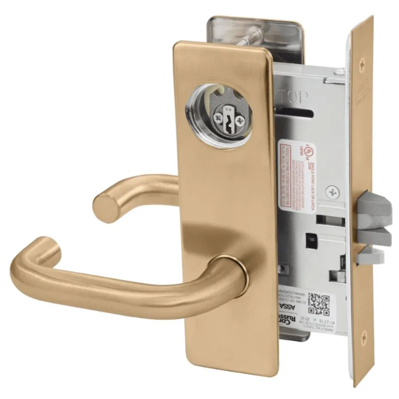 Corbin Russwin ML2055-LWM Classroom Mortise Lock, Lustra Lever, M Escutcheon