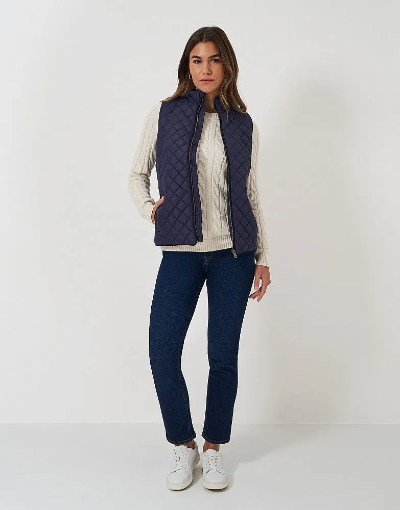 Crew Clothing Diamond Quilted Gilet