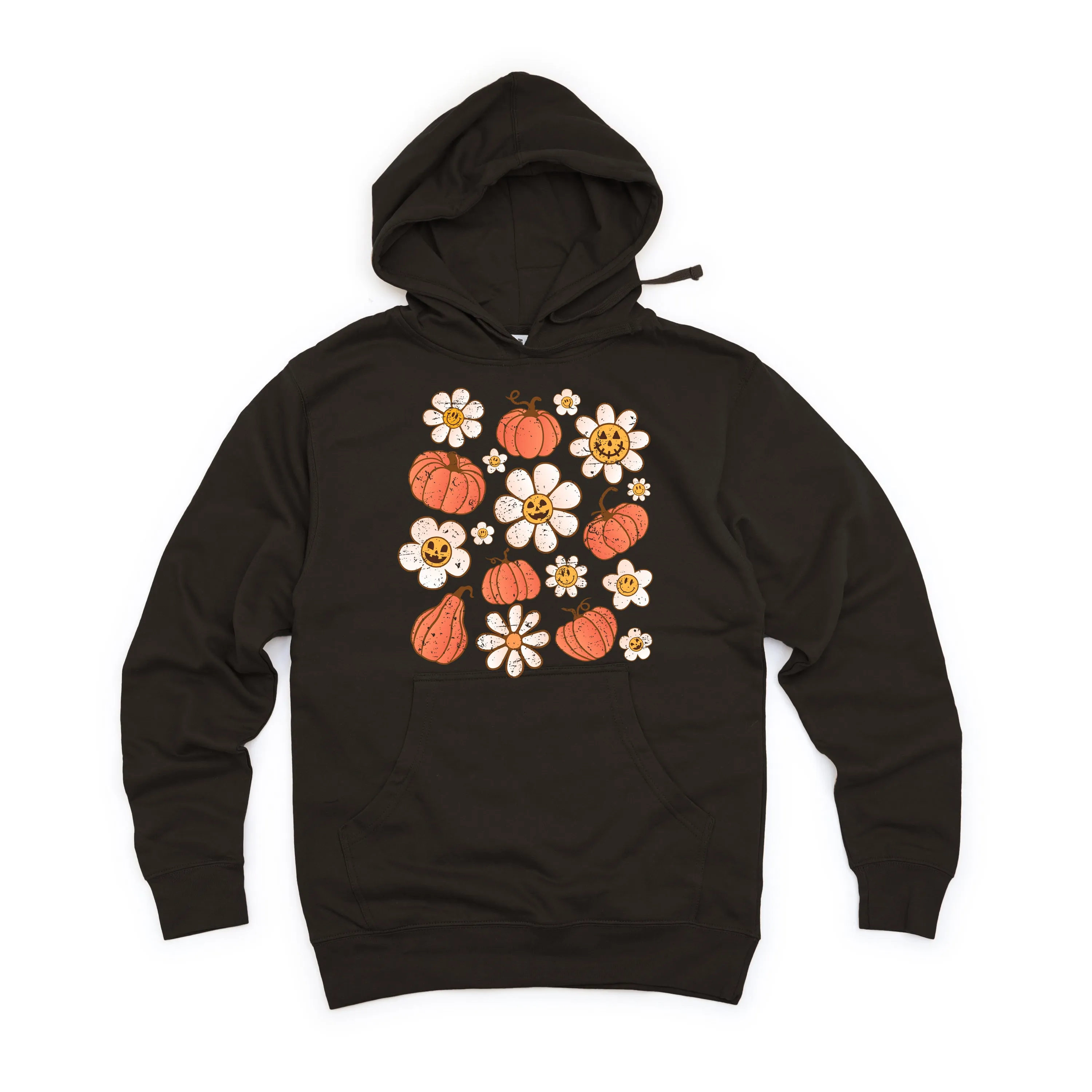 Distressed Flowers And Pumpkins | Hoodie Set