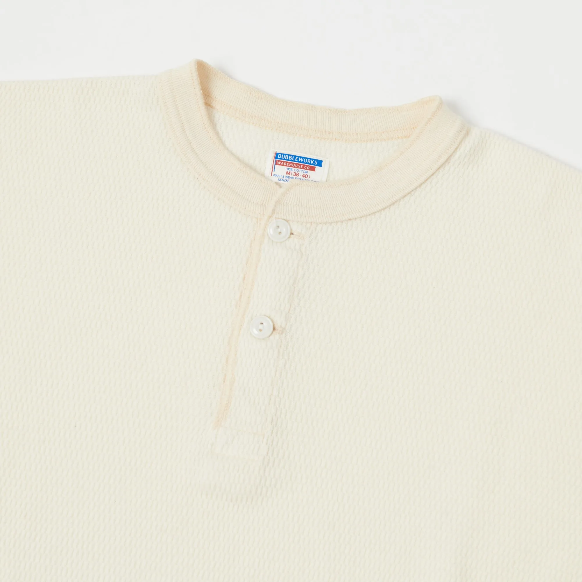 Dubbleworks Thermal Henley - Off White