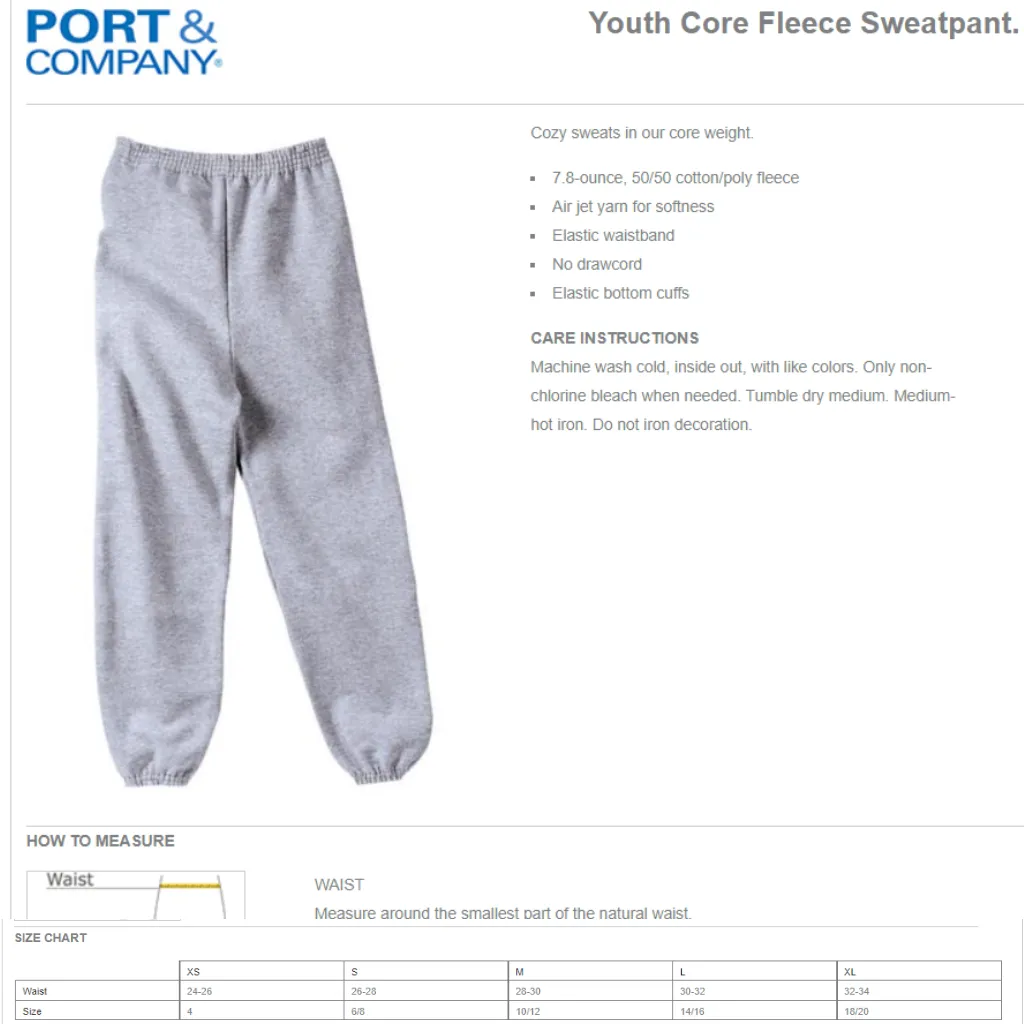 Duello Elementary Elastic Bottom Cuff Sweatpants