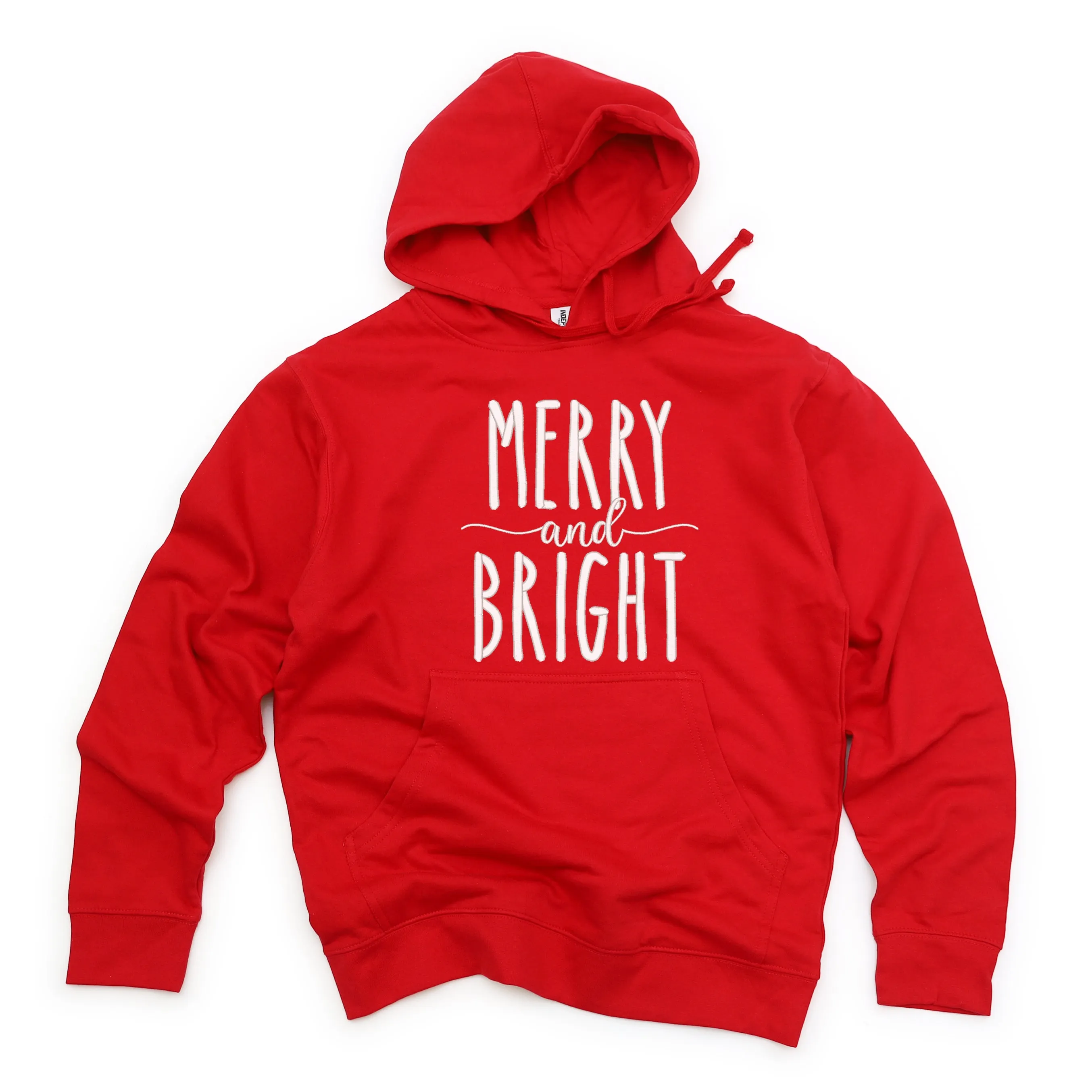 Embroidered Merry and Bright | Hoodie Set