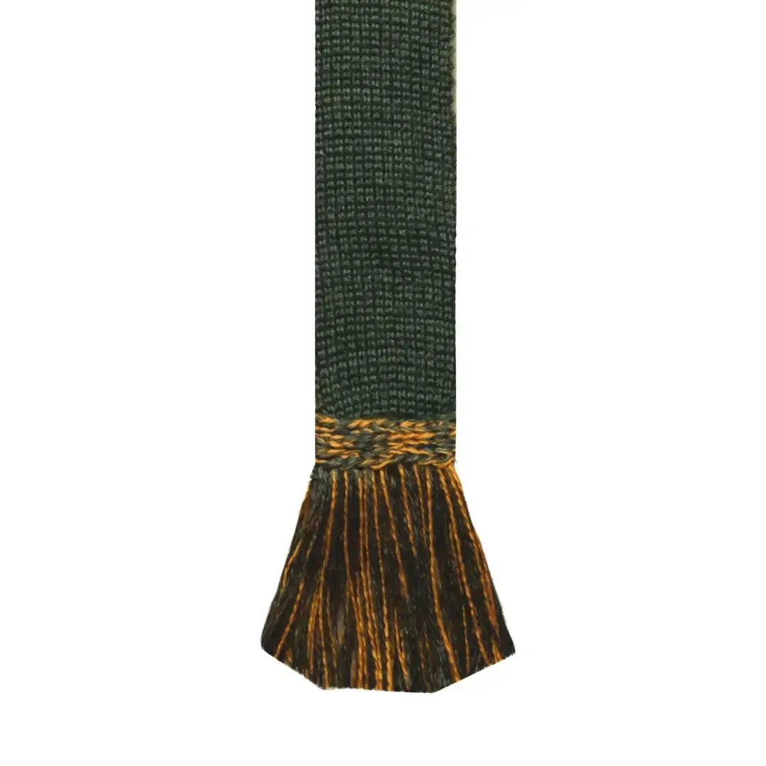 Estate Field Sock Spruce w. Ochre Trim by House of Cheviot