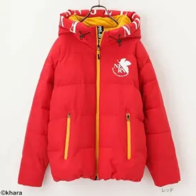 Evangelion Unit 02 Asuka NERV Quilted Puff Jacket Red Unisex L Size Japan