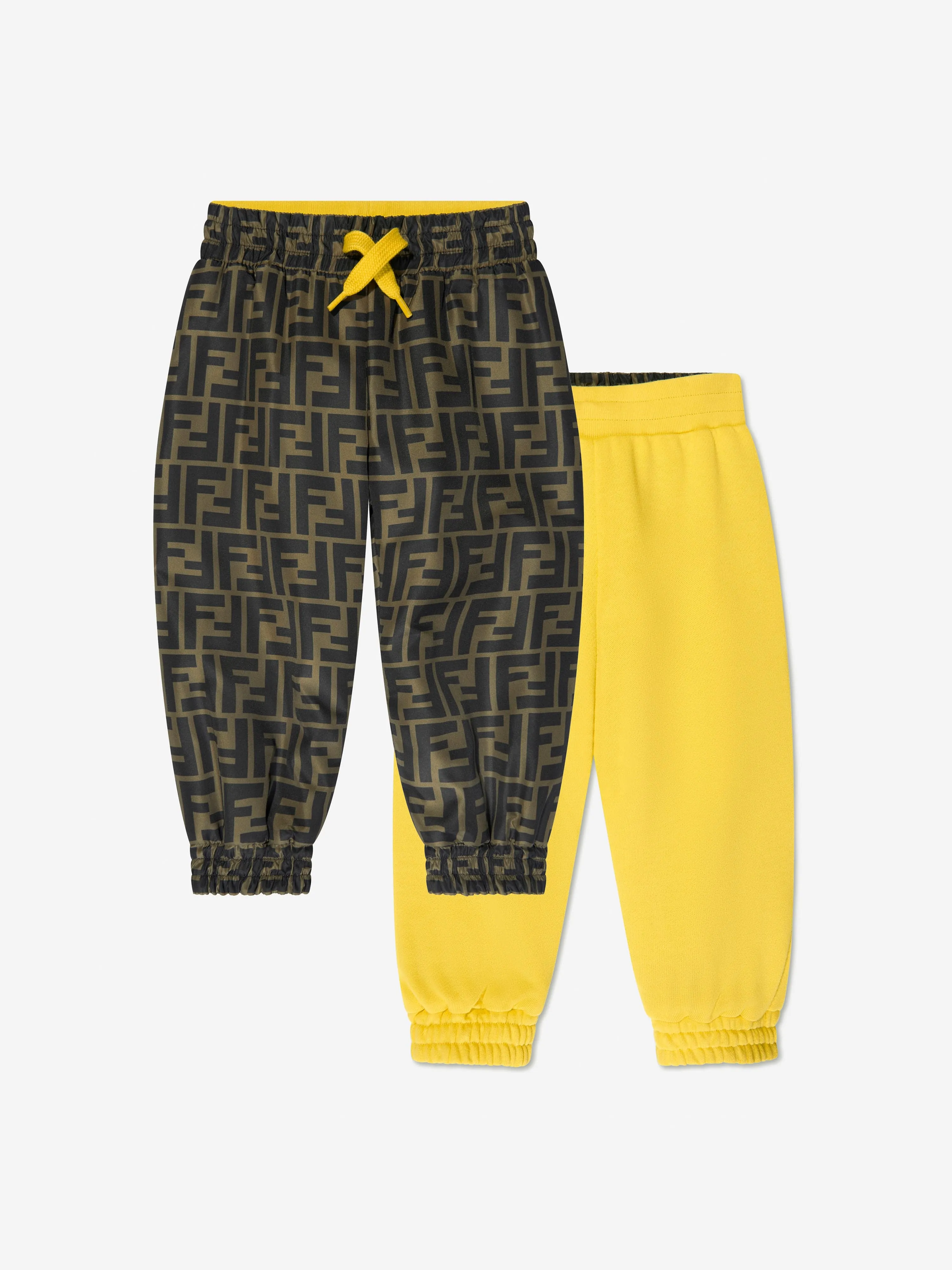 Fendi Baby Zucca Sweatpants in Brown