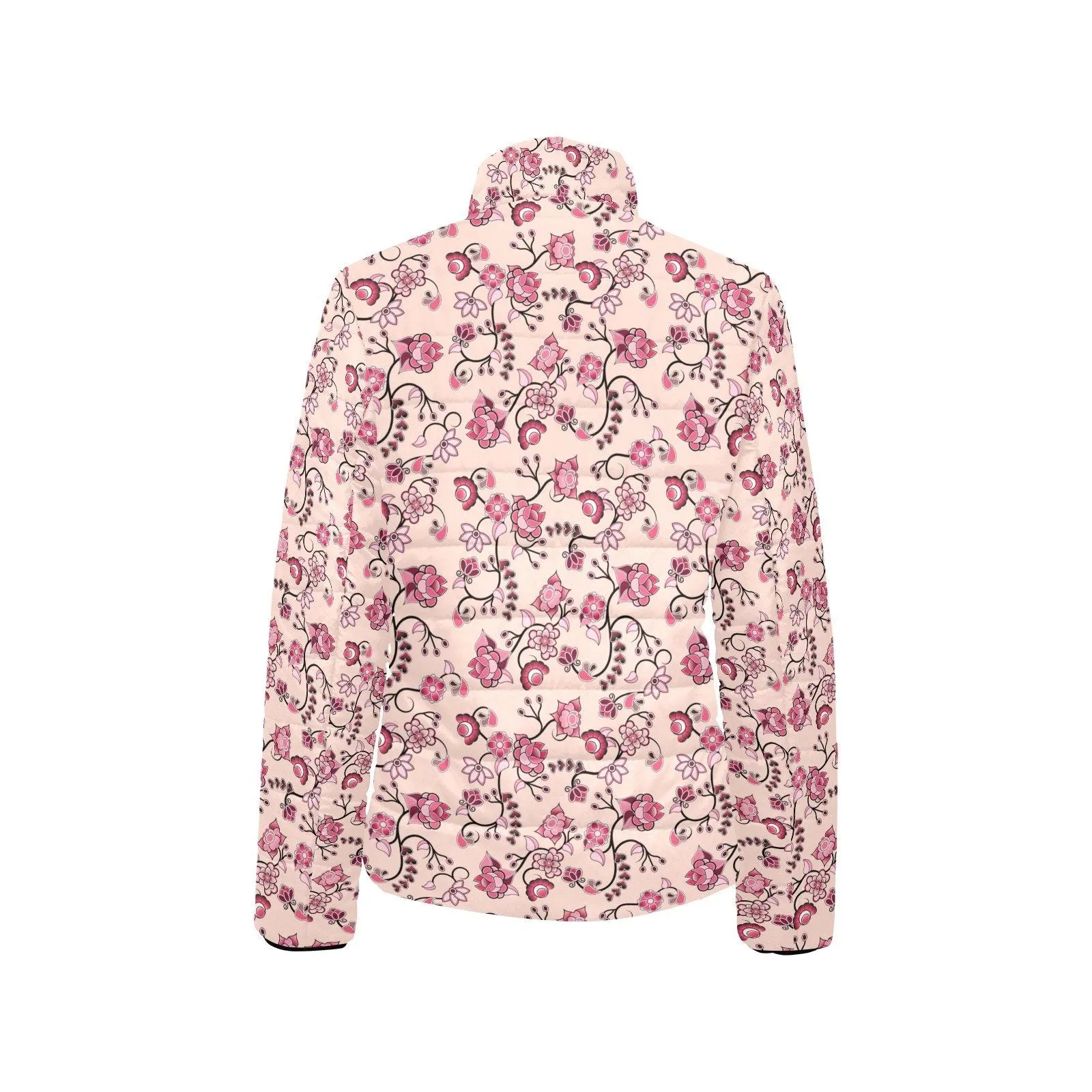 Floral Amour Women's Stand Collar Padded Jacket