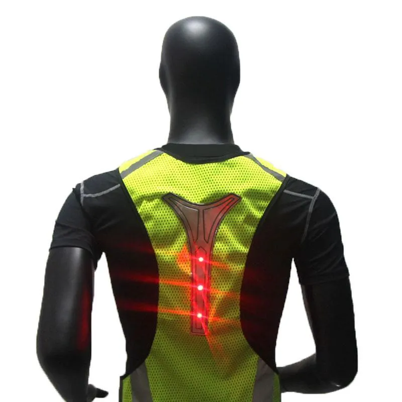 Fluorescent vest LED light reflective vest