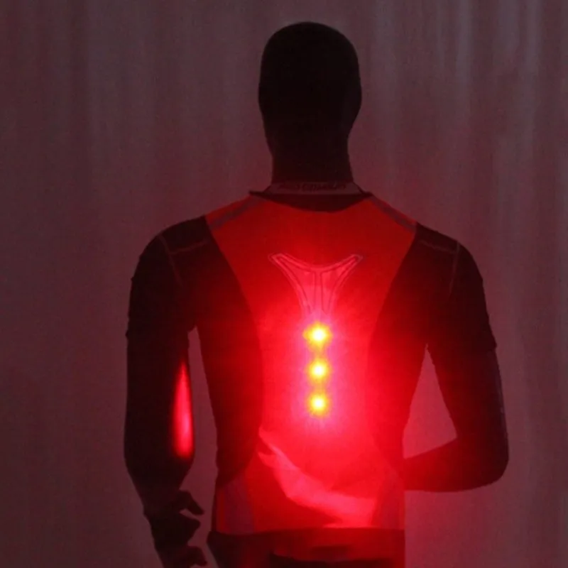 Fluorescent vest LED light reflective vest