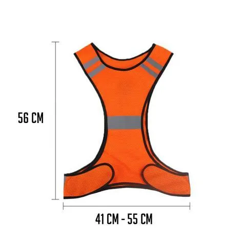 Fluorescent vest LED light reflective vest