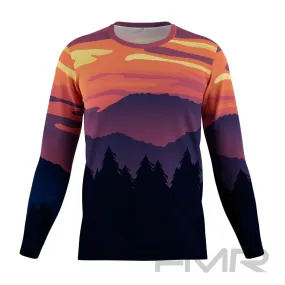 FMR Men's Sunset Technical Long Sleeve Running Shirt