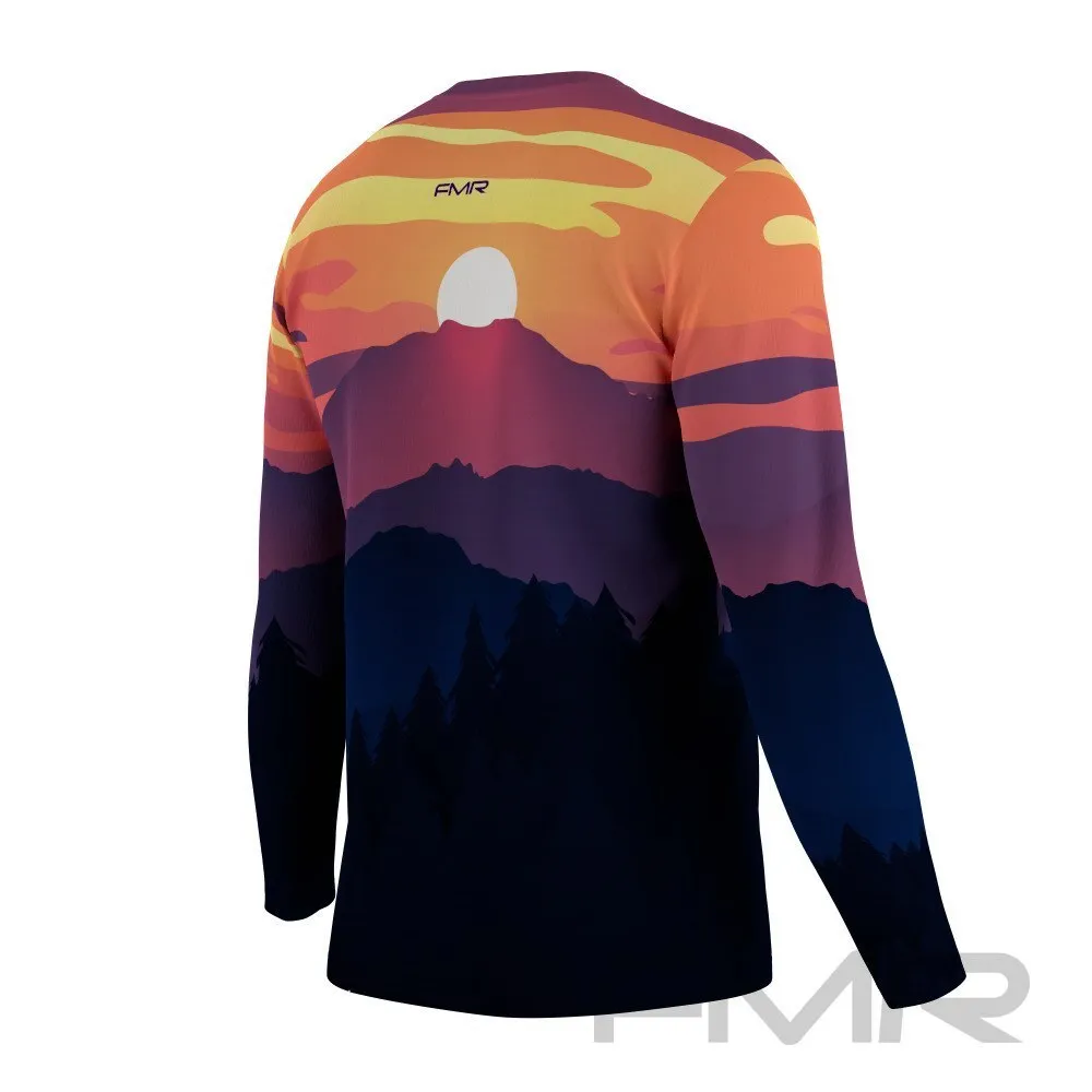 FMR Men's Sunset Technical Long Sleeve Running Shirt