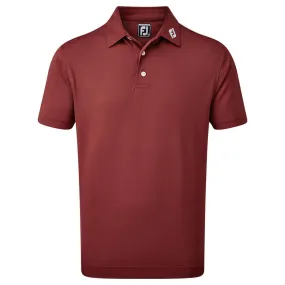 FootJoy Stretch Pique Solid Colour Polo Shirt - Maroon