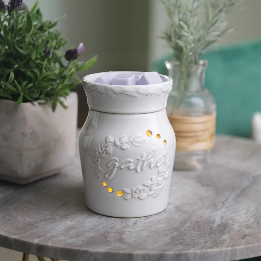 Gather White Wax Warmer RWGAT