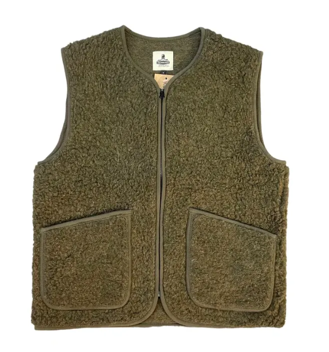 GILET LAINE PEPITCO KHAKI/ COLDBREAKER