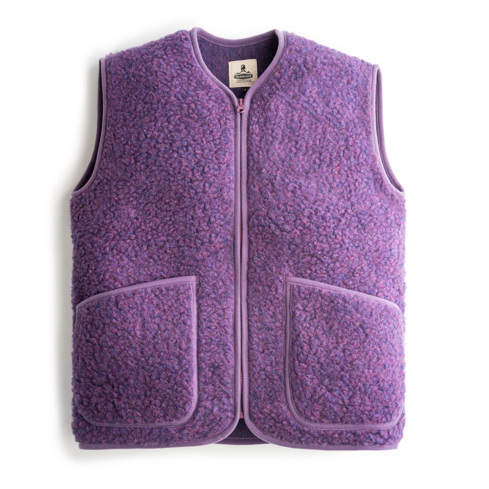 GILET LAINE PEPITCO VIOLET / COLDBREAKER