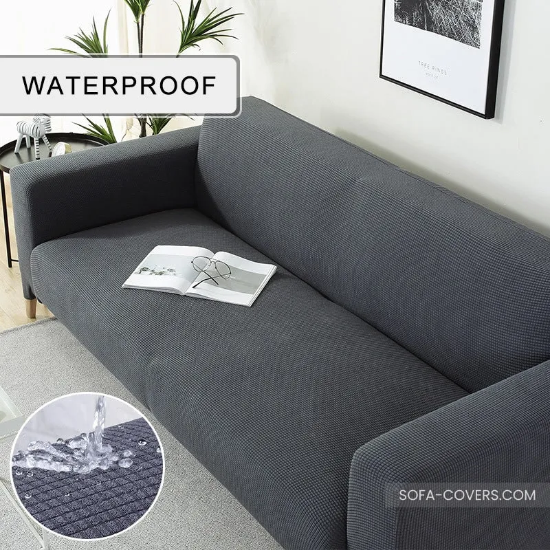 Grey couch cover waterproof