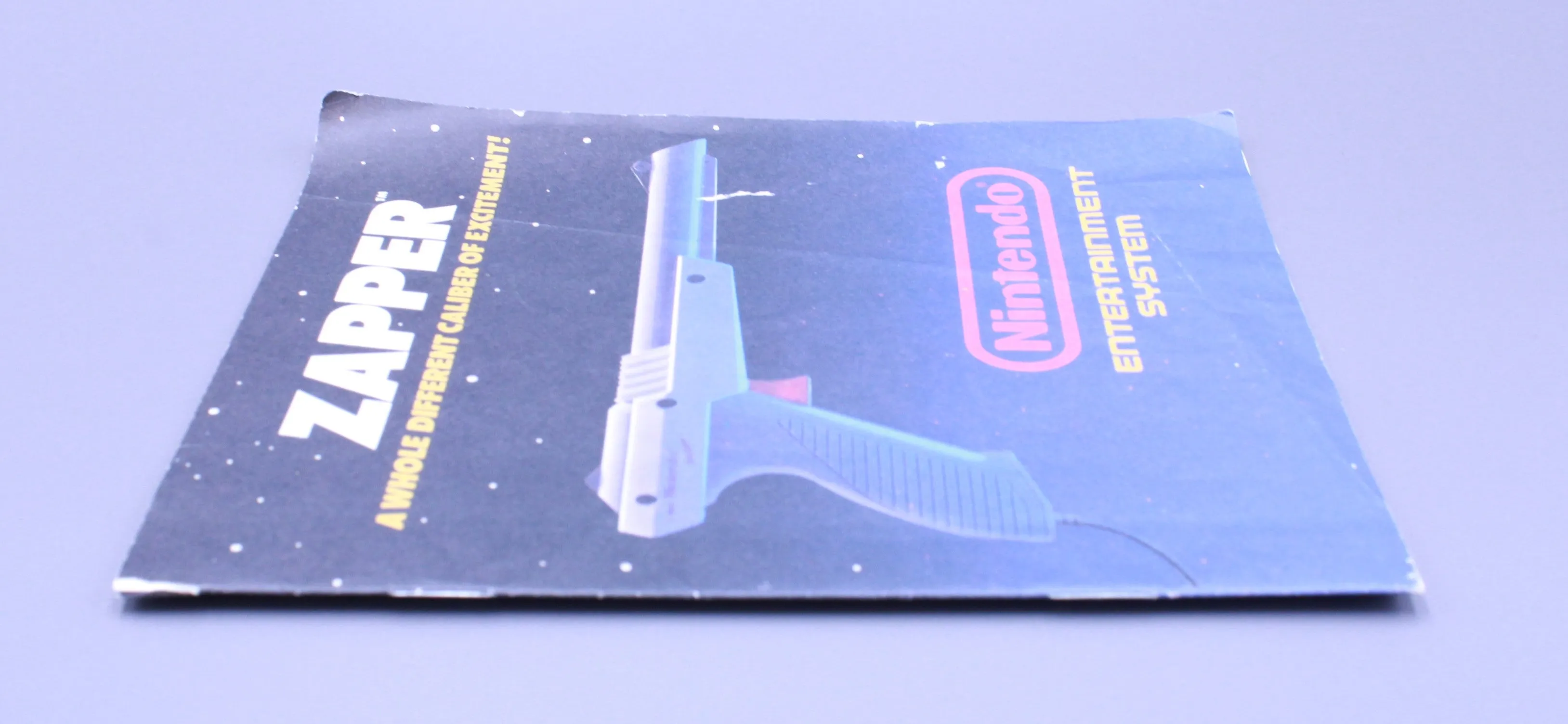 Grey/Gray Nintendo NES Zapper Gun Manual Insert