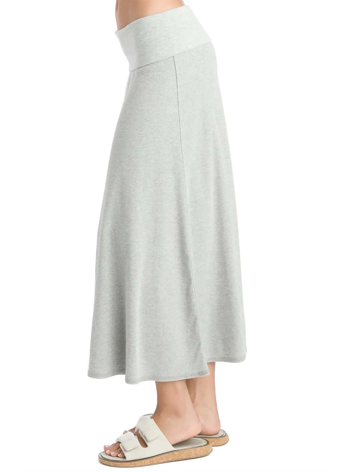 Hard Tail Ribbed Rolldown Long Skirt (Style CS-56)