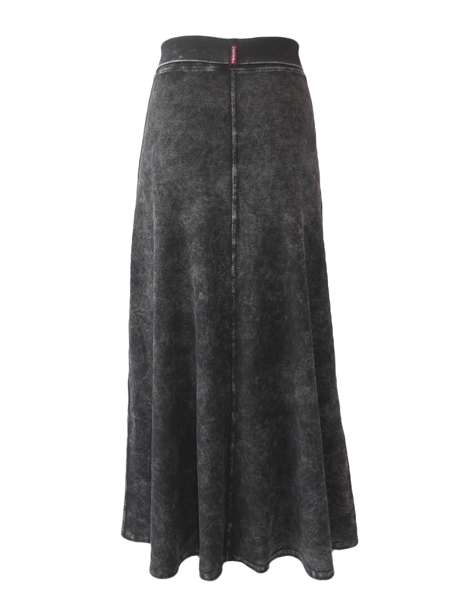 Hard Tail Ribbed Rolldown Long Skirt (Style CS-56)