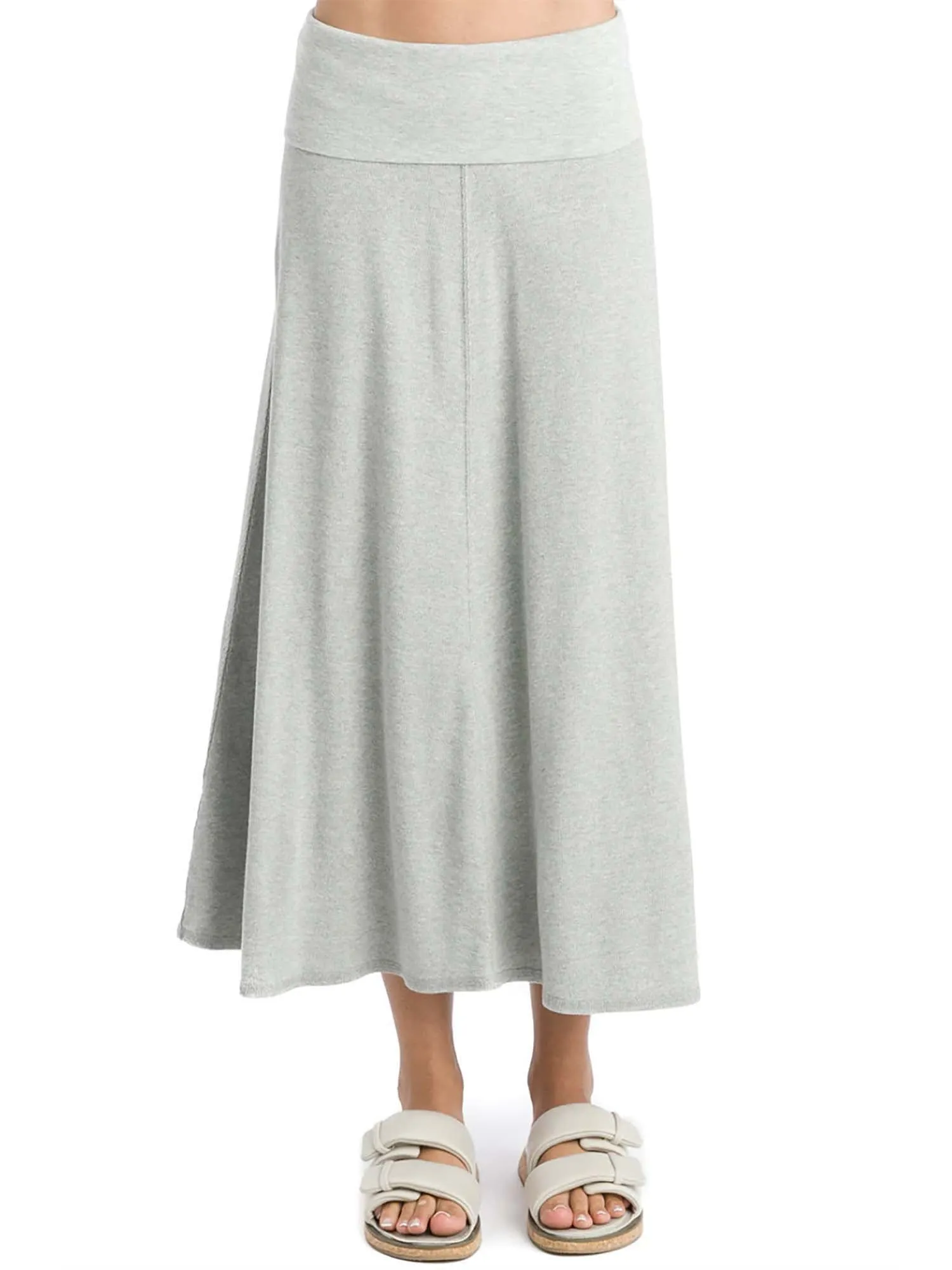 Hard Tail Ribbed Rolldown Long Skirt (Style CS-56)