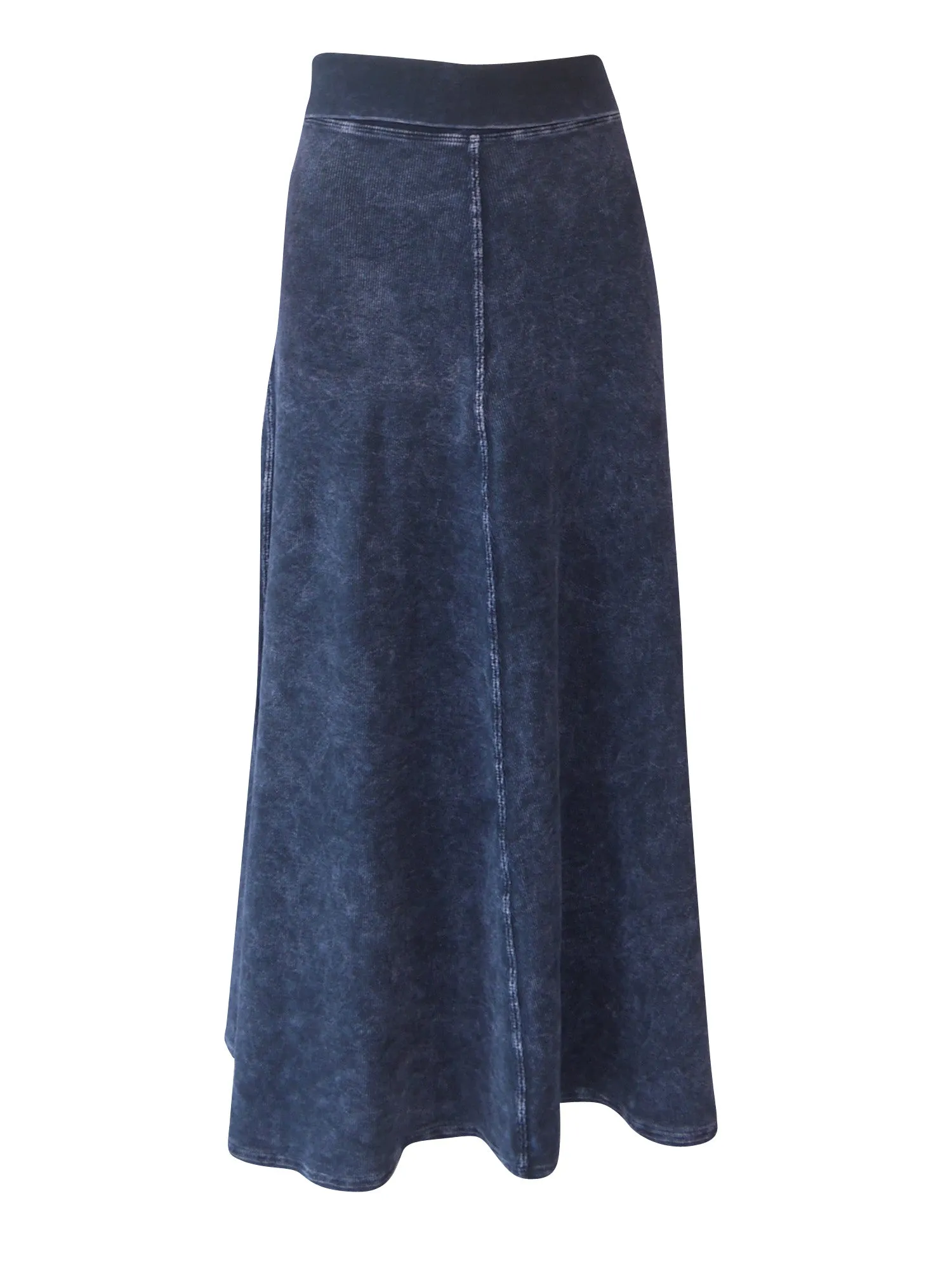 Hard Tail Ribbed Rolldown Long Skirt (Style CS-56)