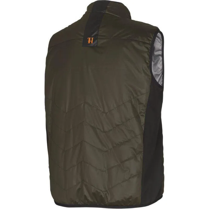 Harkila Heat Control Mens Packable Gilet - Willow Green/ Black