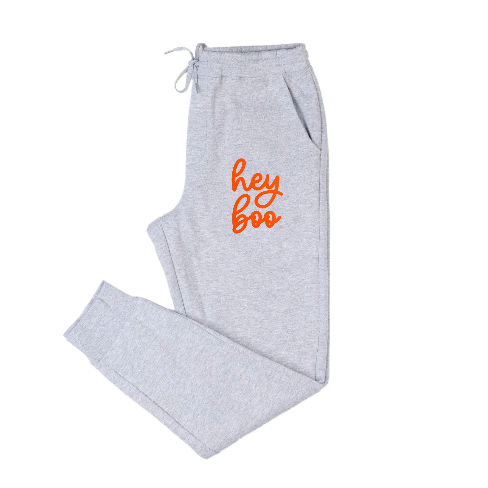 Hey Boo Cursive Puff Print | Hoodie Set