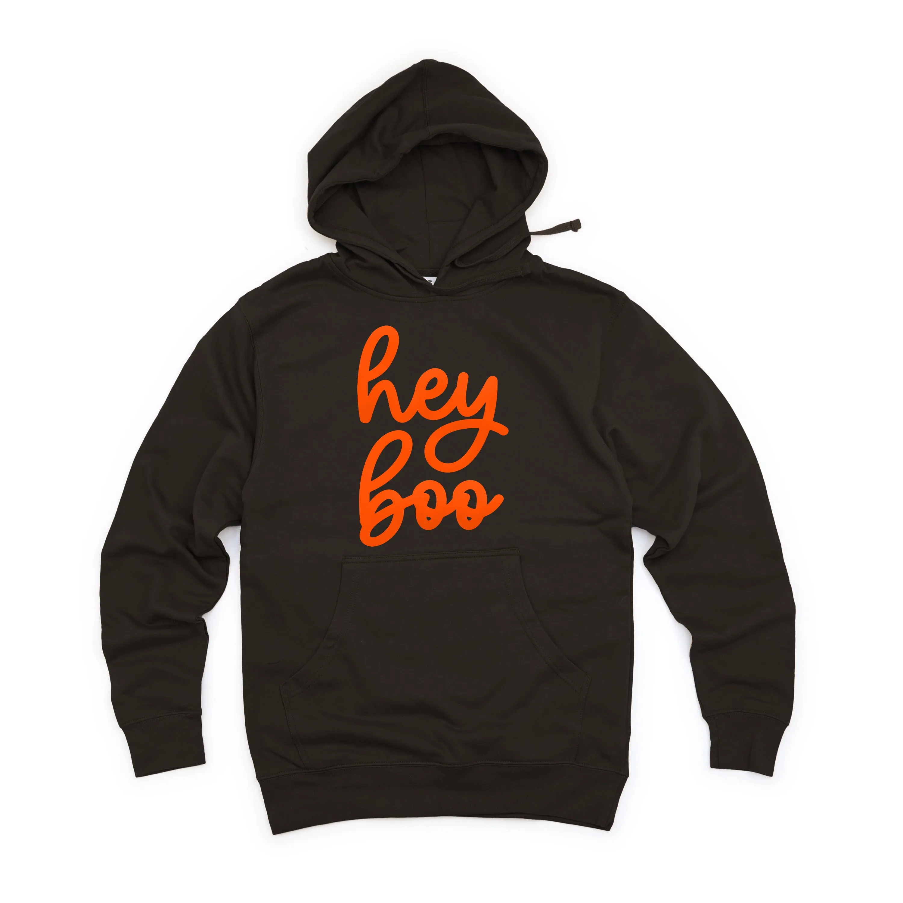 Hey Boo Cursive Puff Print | Hoodie Set