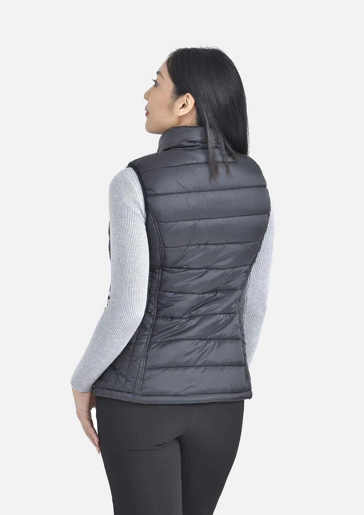 High-Neck Quilted Gilet