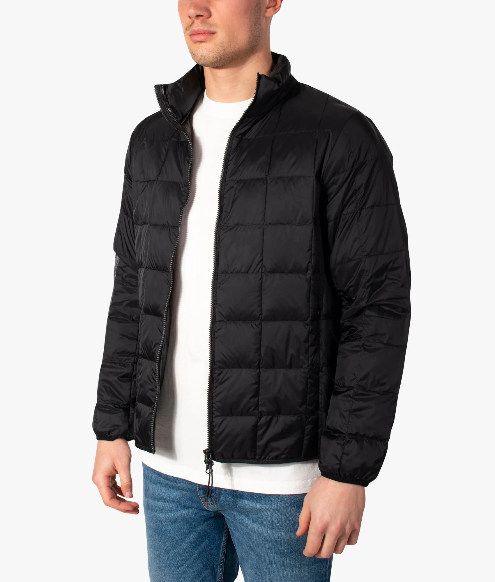 High Neck W-Zip Inner Down Jacket