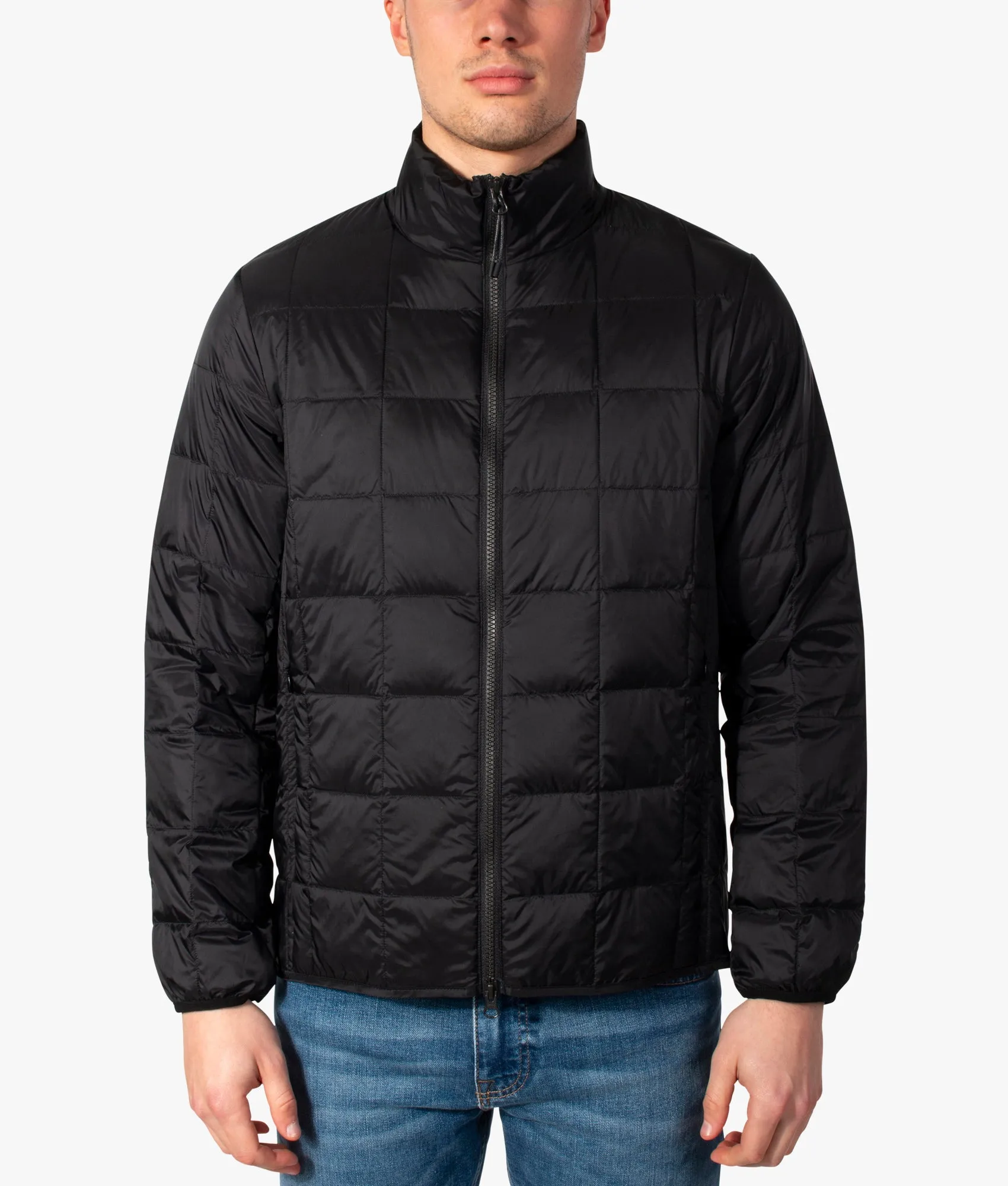 High Neck W-Zip Inner Down Jacket