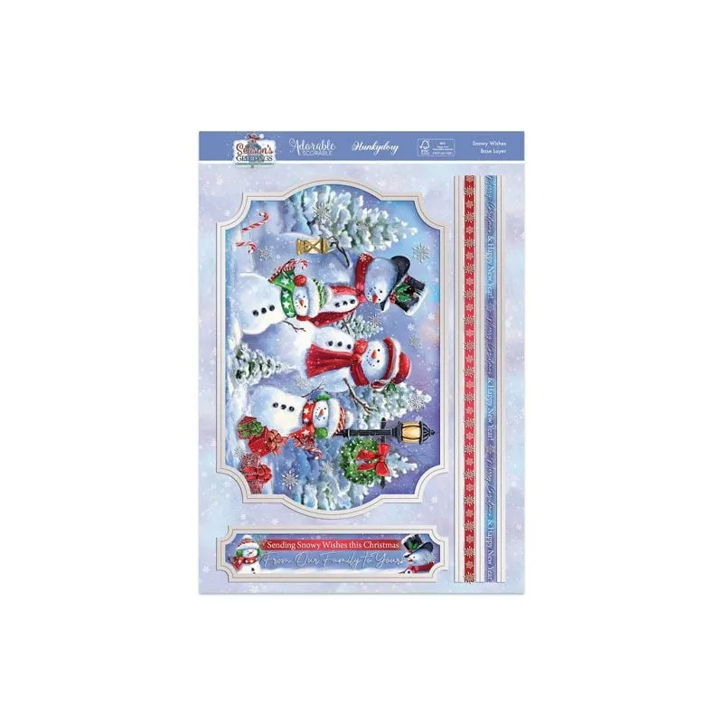 Hunkydory Season's Greetings Deco-Large Set - Snowy Wishes*