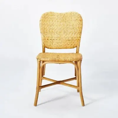 Interlaken Rattan with Woven Seat and Back Dining Chair - Threshold designed