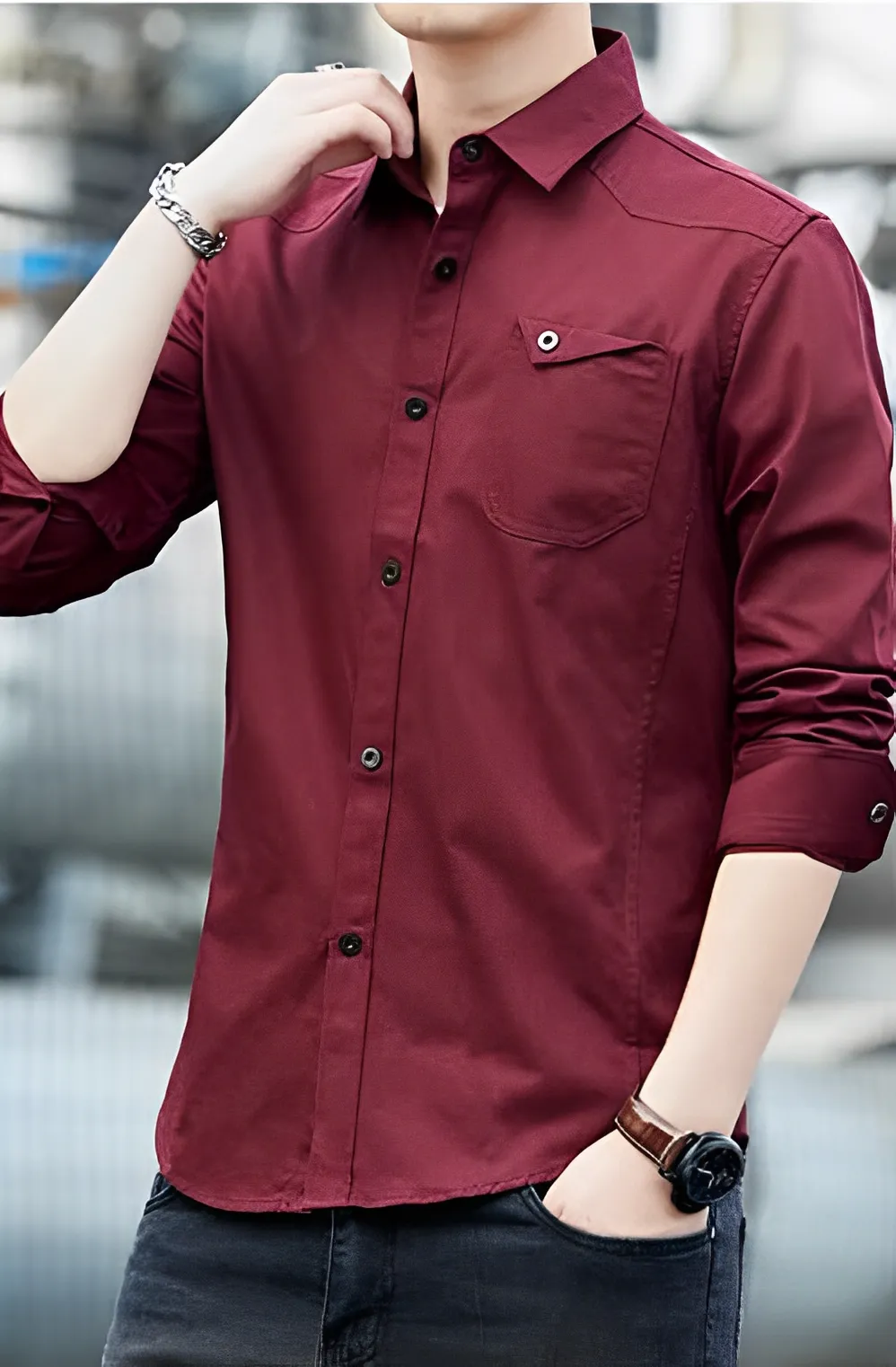 Italian Style Premium RFD Maroon Shirt by Italian Vega®