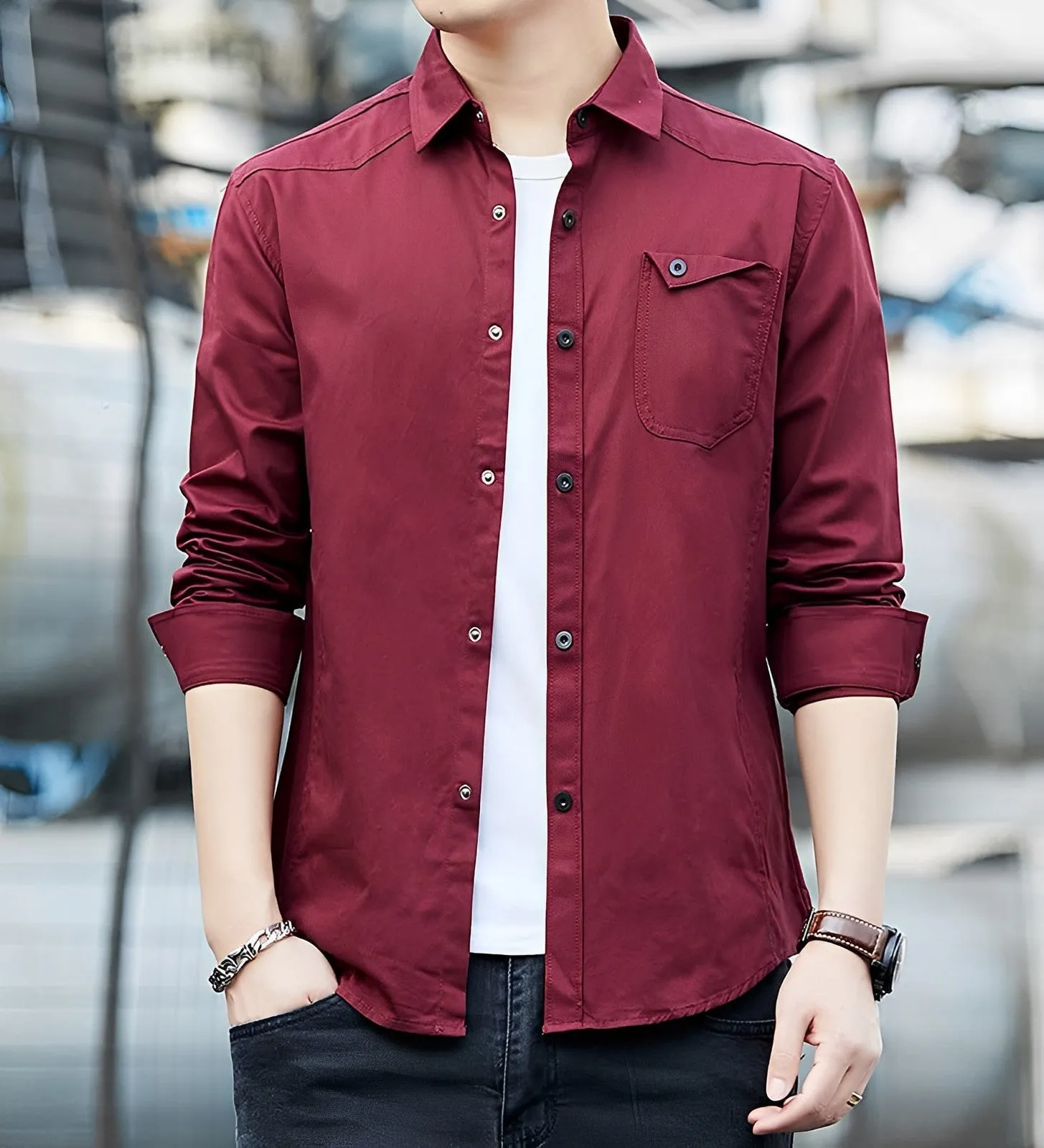 Italian Style Premium RFD Maroon Shirt by Italian Vega®