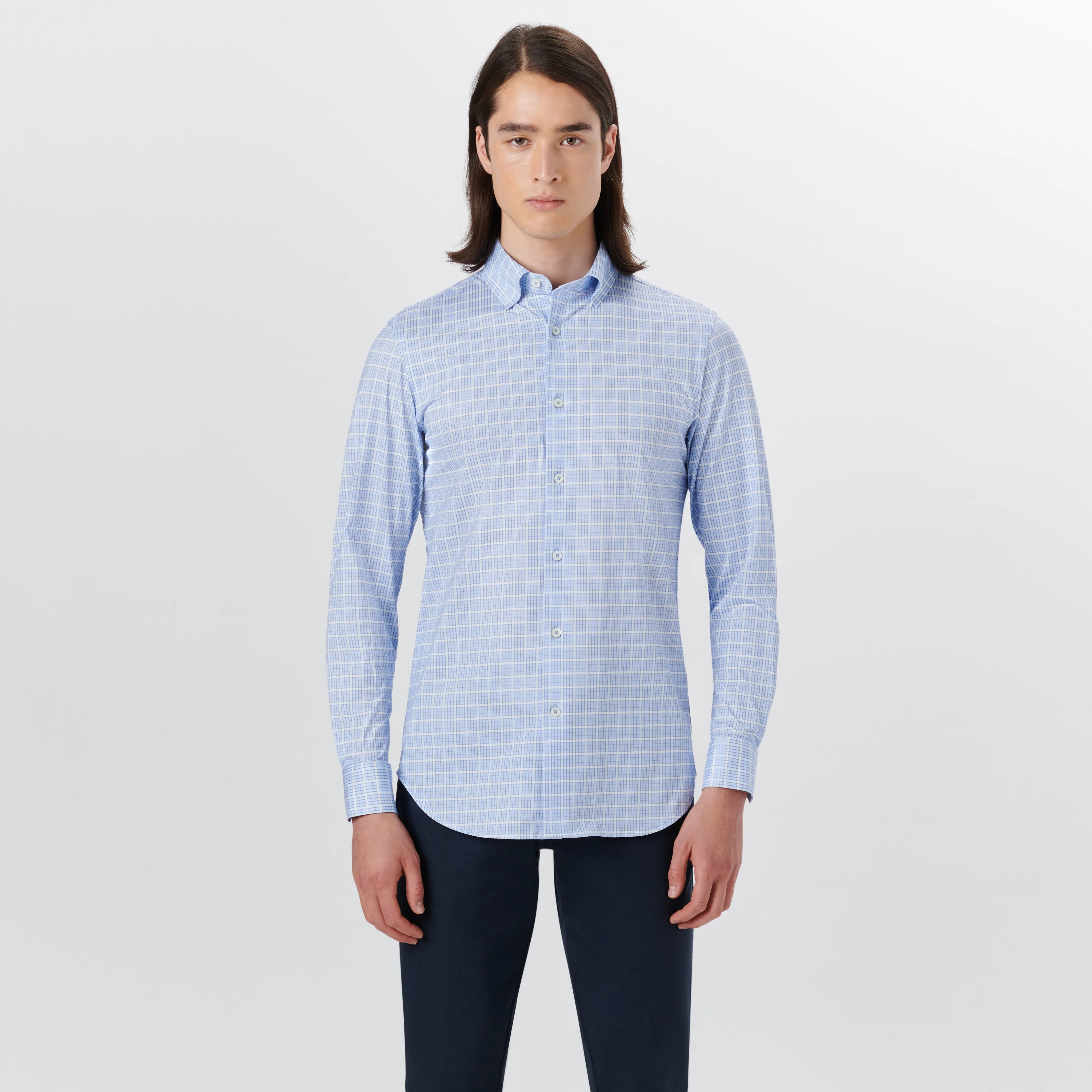 JAMES Grid Check OoohCotton Shirt