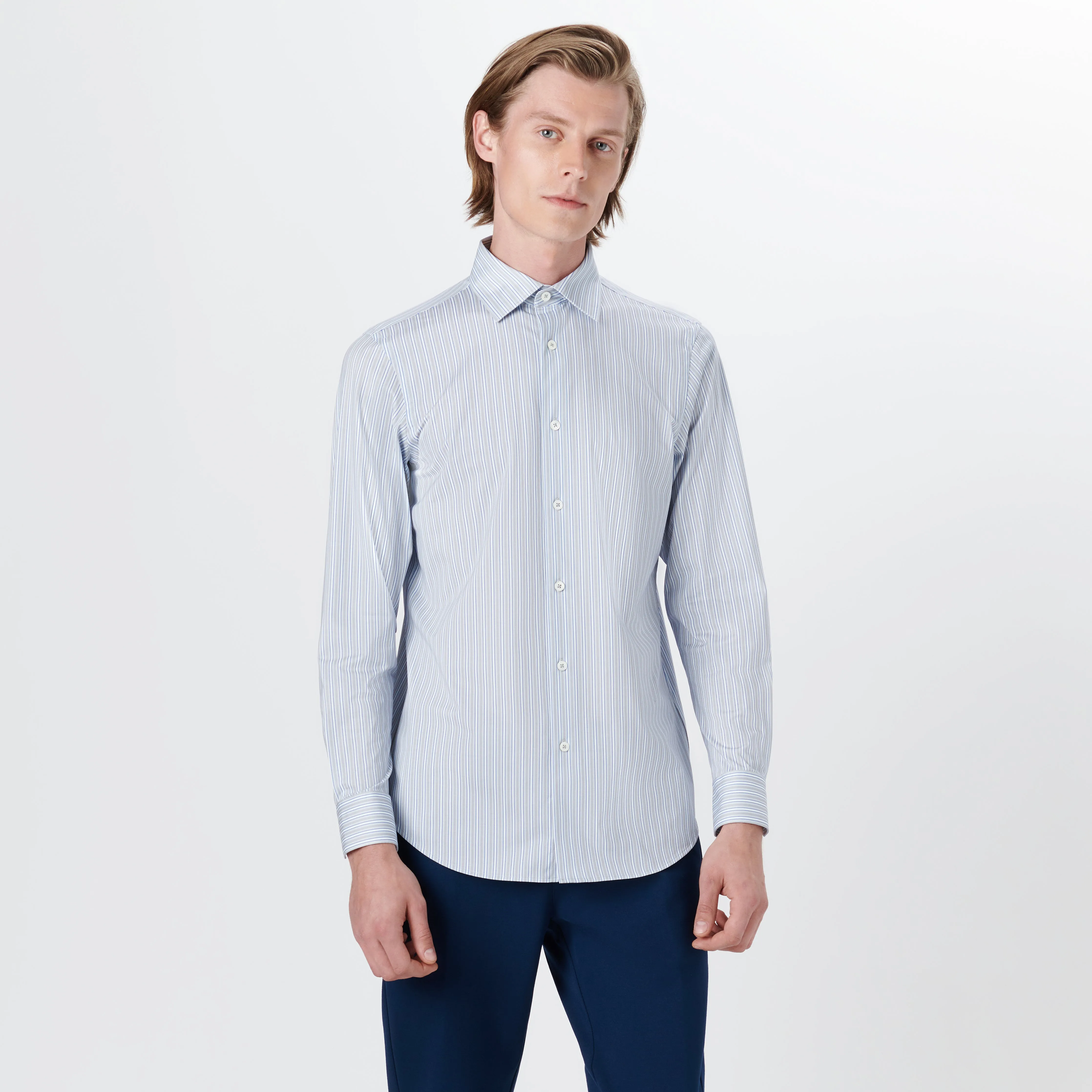 JAMES Shadow Stripe OoohCotton Shirt