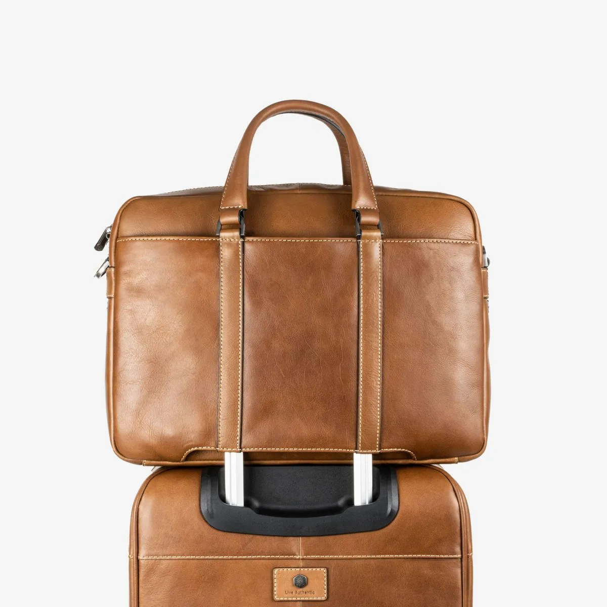 Jekyll & Hide Montana Slim Laptop Briefcase, Colt