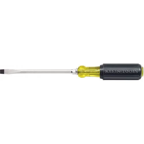 Klein Keystone Tip 6" Screwdriver with Heavy-Duty Round Shank (94-602-6)