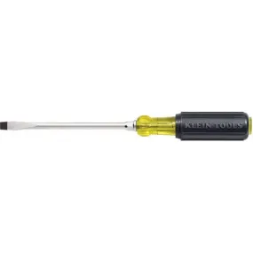 Klein Keystone Tip 8" Screwdriver with Heavy-Duty Round Shank (94-602-8)