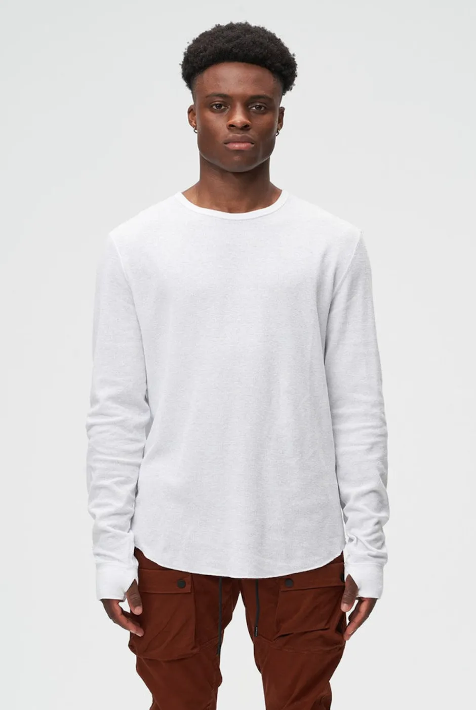 KUWALLA TEE THERMAL HI-LO - WHITE