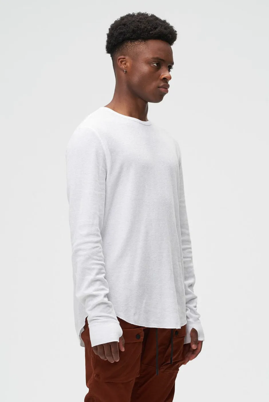 KUWALLA TEE THERMAL HI-LO - WHITE