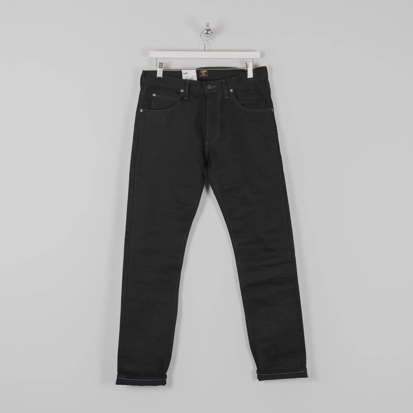 Lee 101 Rider Jeans - Blue Selvage Black