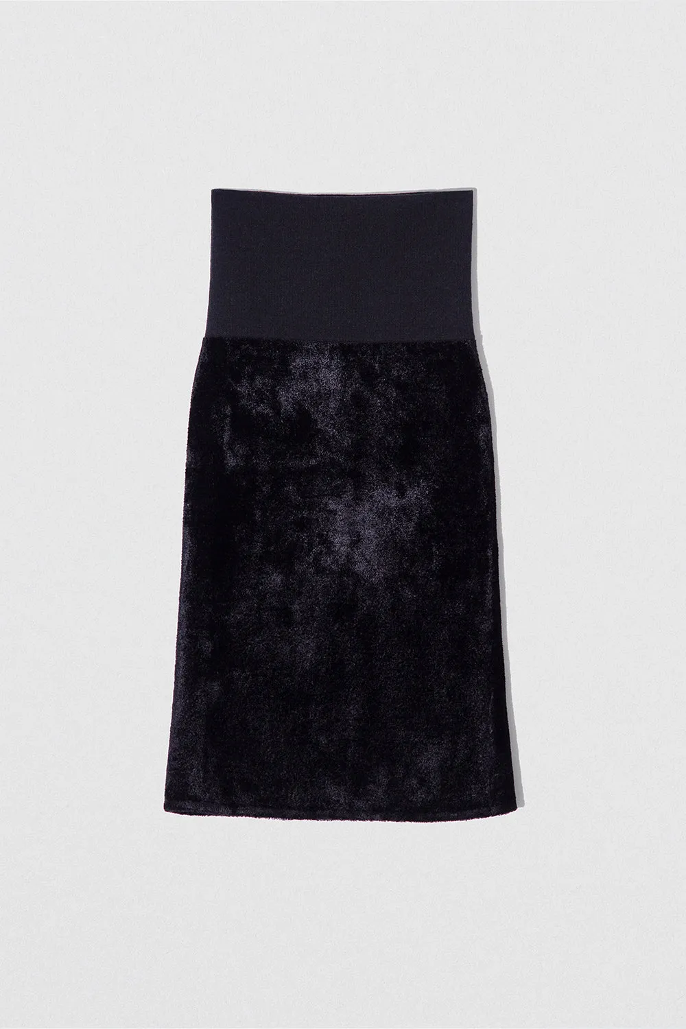 Lucille Skirt Black Velvet Knit