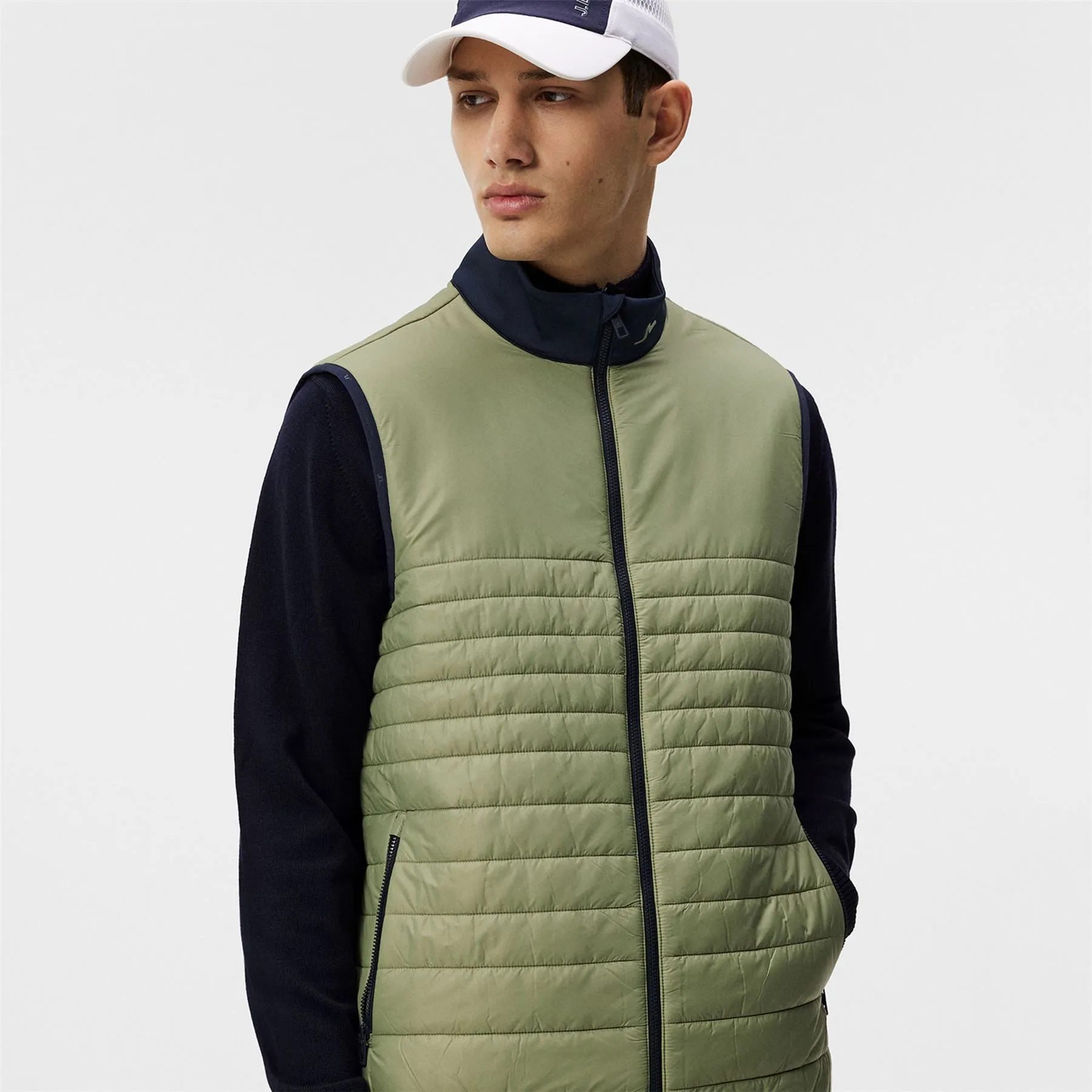 Martino LX Mid Quilt Hybrid Gilet Oil Green - SS24